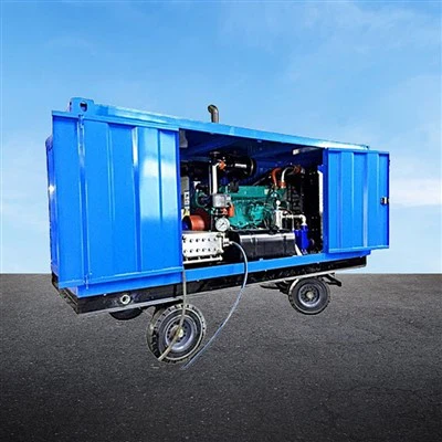 Equipamento Hydro Jetter para limpeza de condensador
