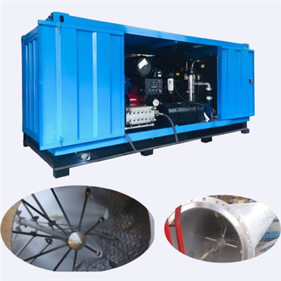 Grande máquina de hidrojateamento para encanamento industrial